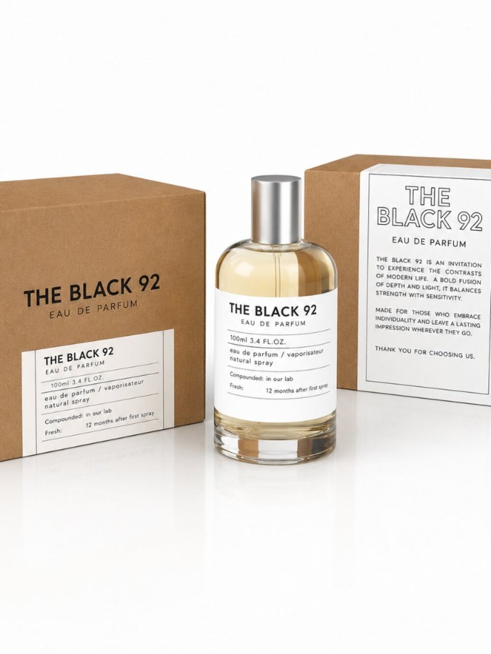 MILESTONE The Black 92 Eau De parfum Unisex 100ML 3.4FL. Oz